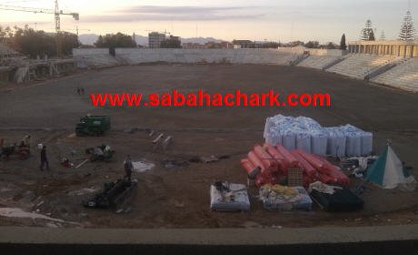صباح الشرق تزور الملعب البلدي ببركان وتتابع وتيرة الأشغال