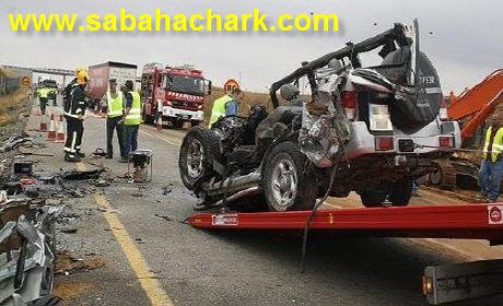 ترحيل جثامين أفراد الأسرة المغربية الأربعة ضحايا حادث سير بكاطالونيا . بمسقط رأسهم بمدينة الحسيمة