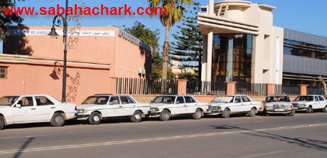 مكاتب الهيئات النقابية لسائقي سيارات الاجرة الكبيرة ببركان اللقاء مع السيد رئيس الشؤون الداخلية بمقر عمالة الاقليم بركان