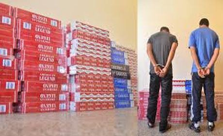توقيف عصابة لتهريب السجائر بأحفير