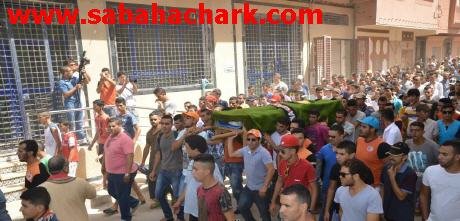 موكب مهيب شيع جنازة سعد بوجنان ببركان