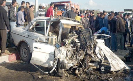 خبرعاجل… 4 قتلى في حادثة سير بعين بني مطهر بنواحي وجدة و 2 في حالة خطيرة