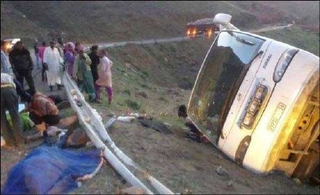 حادثة سير تصرع سبعة أشخاص على طريق ورزازات
