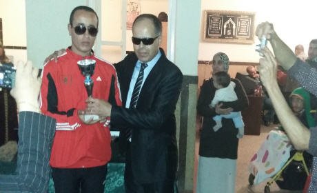 جمعية النور للمكفوفين ببركان تكرم المكفوفين وتوزع الهدايا