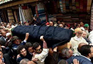 جنازة مهيبة تشيع جثمان الراحل محمد بوستة بحضور ولي العهد والامير مولاي رشيد