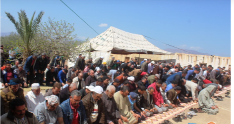 الآلاف حجوا لمسجد “بدر” بأولاد “داوود” الزخانين لإحياء الوعدة السنوية…