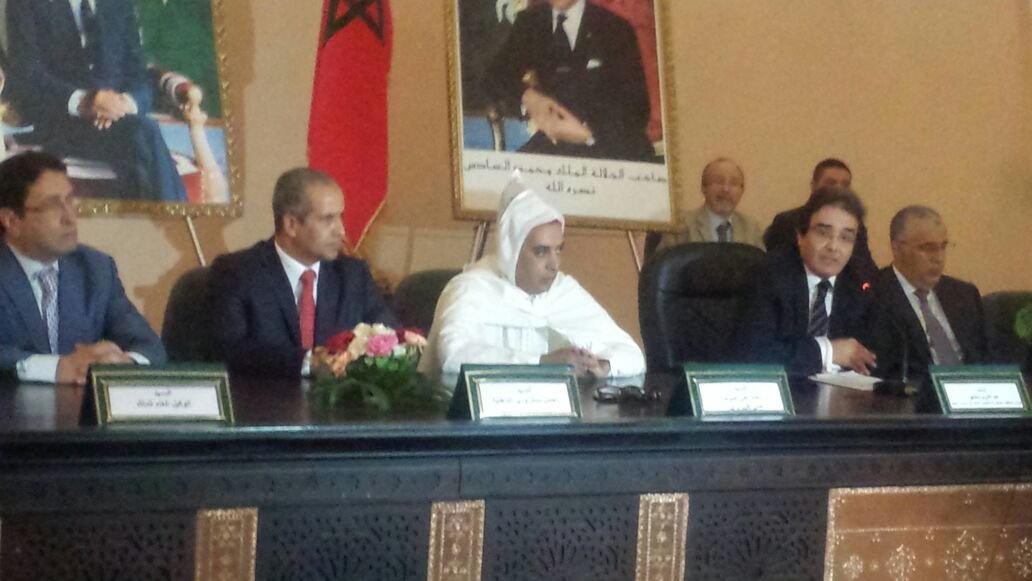 وزير المنتدب «عبد الكريم بن عتيق » يشرف على تنصيب عامل إقليم بركان الجديد « محمد علي حبوها »