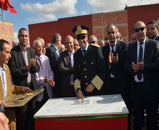 عامل إقليم بركان يعطي انطلاقة بناء ثانوية اعدادية فزوان بحي ورطاس بركان