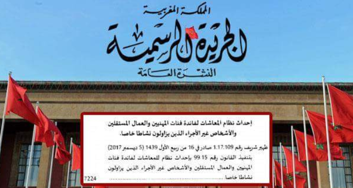 الجريدة الرسمية.. صدور قانون المعاشات لفائدة المهنيين والعمال المستقلين وغير الأجراء المزاولين لنشاط خاص