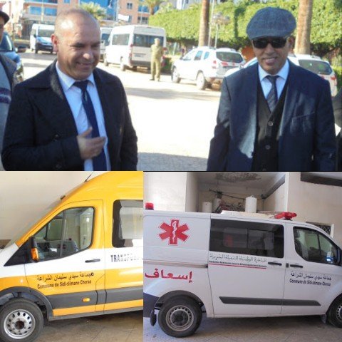 ساكنة جماعة سيدي سليمان شراعة تستفيد من حافلات النقل المدرسي وسيارات إسعاف