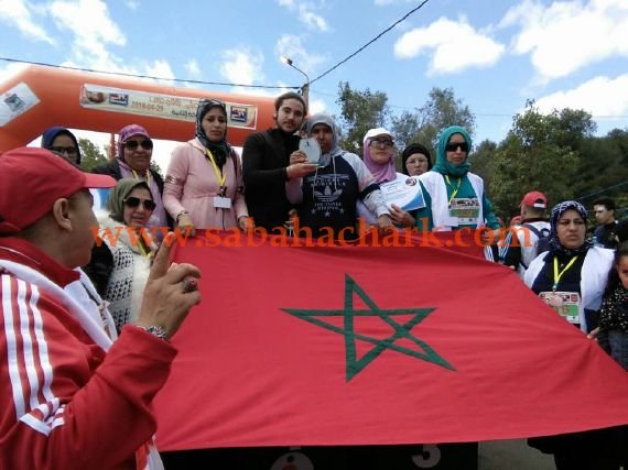 جمعية للا خديجة للرياضات النسوية بالعيون سيدي ملوك تتألق في سباق جبال بني يزناسن المنظم بتافوغالت