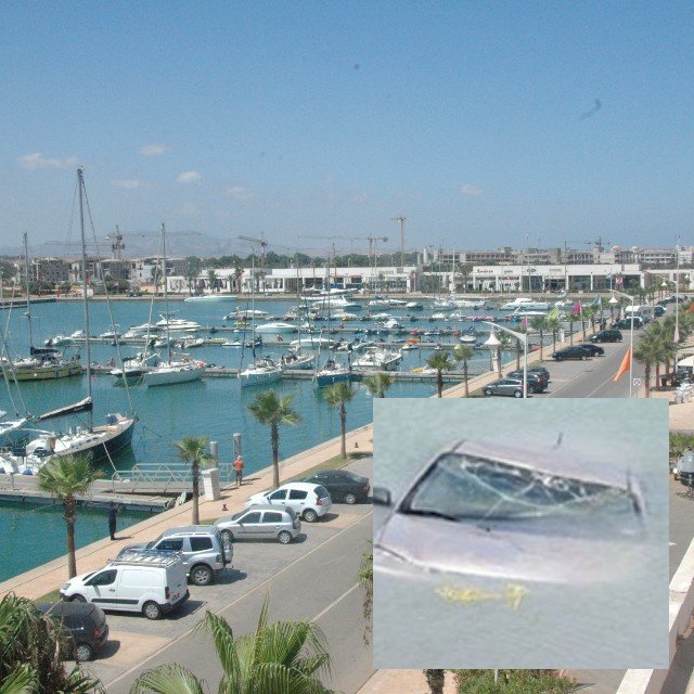 خبر عاجل… بحر مارينا السعيدية يبتلع سيارة بسائقها