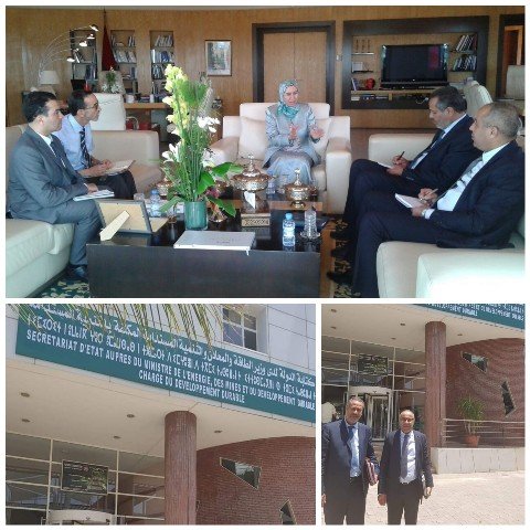 النائبان البرلمانيان عن إقليم بركان ابراهيمي والقاوري في لقاء مع نزهة الوافي كاتبة الدولة لدى وزير الطاقة والمعادن المكلفة بالتنمية المستدامة