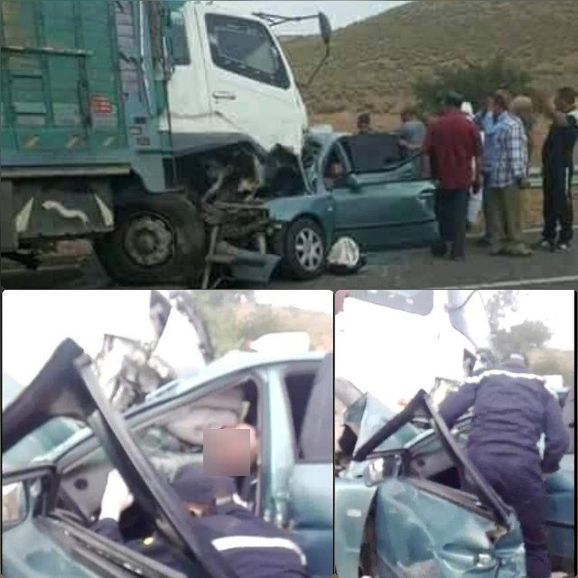 مرة أخرى حادثة سير خطيرة بين وجدة وجرادة  تخلف 4 قتلى وعدد من المصابين