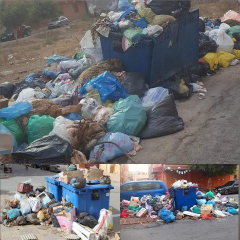 للأسف.. هكذا تحولت مدينة بركان غارقة في الأزبال يوم عيد الأضحى