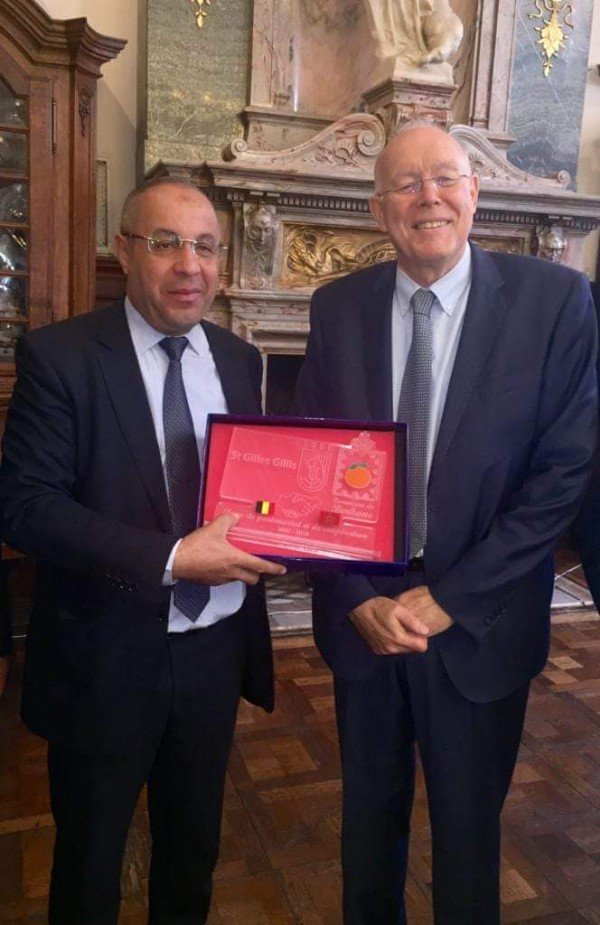 رئيس بلدية سان جيل البلجيكية يستقبل محمد ابراهيمي رئيس الجماعة الحضرية ببركان