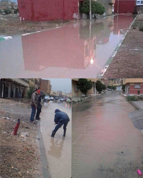 فضيحة : دقائق من هطول الأمطار تعري عن المستور وتكشف حقيقة المجالس المتعاقبة بالعيون الشرقية