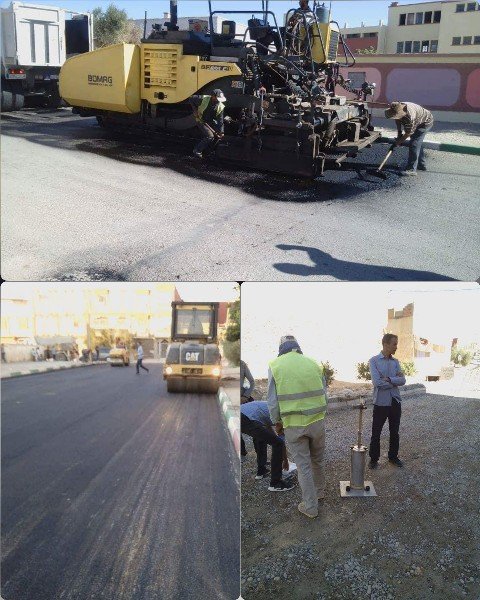 وأخيرا انطلاق اشغال الصيانة الاعتيادية للطرقات بمدينة العيون سيدي ملوك ببعض الطرق المتضررة