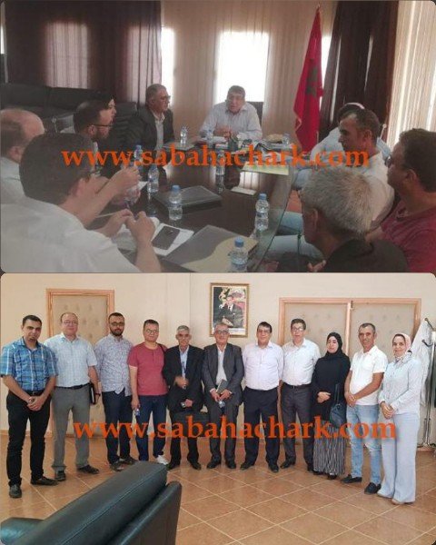 المجلس البلدي في جلسة عمل مع المديرية الجهوية لوزارة الصحة بجهة الشرق لتدارس مشاكل قطاع الصحة بالمستشفى المحلي بالعيون سيدي ملوك