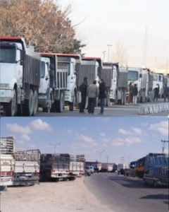 أصحاب الشاحنات يدخلون في إضراب بسبب ارتفاع اسعار المحروقات