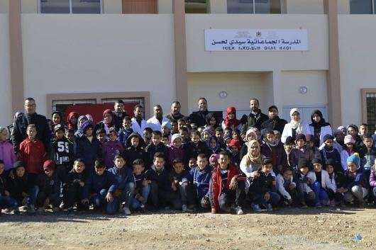 المديرية الاقليمية بتاوريرت انطلاق العمل بالمدرسة الجماعاتية سيدي لحسن في حلة جميلة