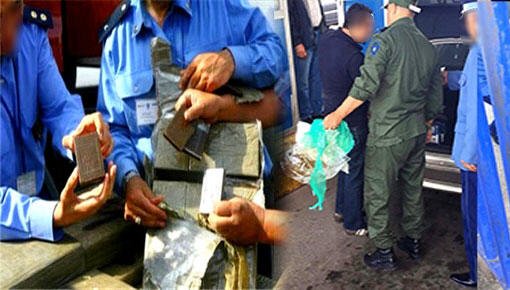 جمارك معبر باب سبتة تحجز 36 كيلوغراما من الشيرا