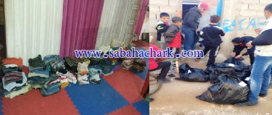 إلتفاتة دفأ عنوان مبادرة توزيع مجموعة من الملابس على الأطفال وقاطني حي عين الدفلة 03