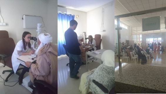 حملة طبية ناجحة بمستشفى القرب العيون سيدي ملوك