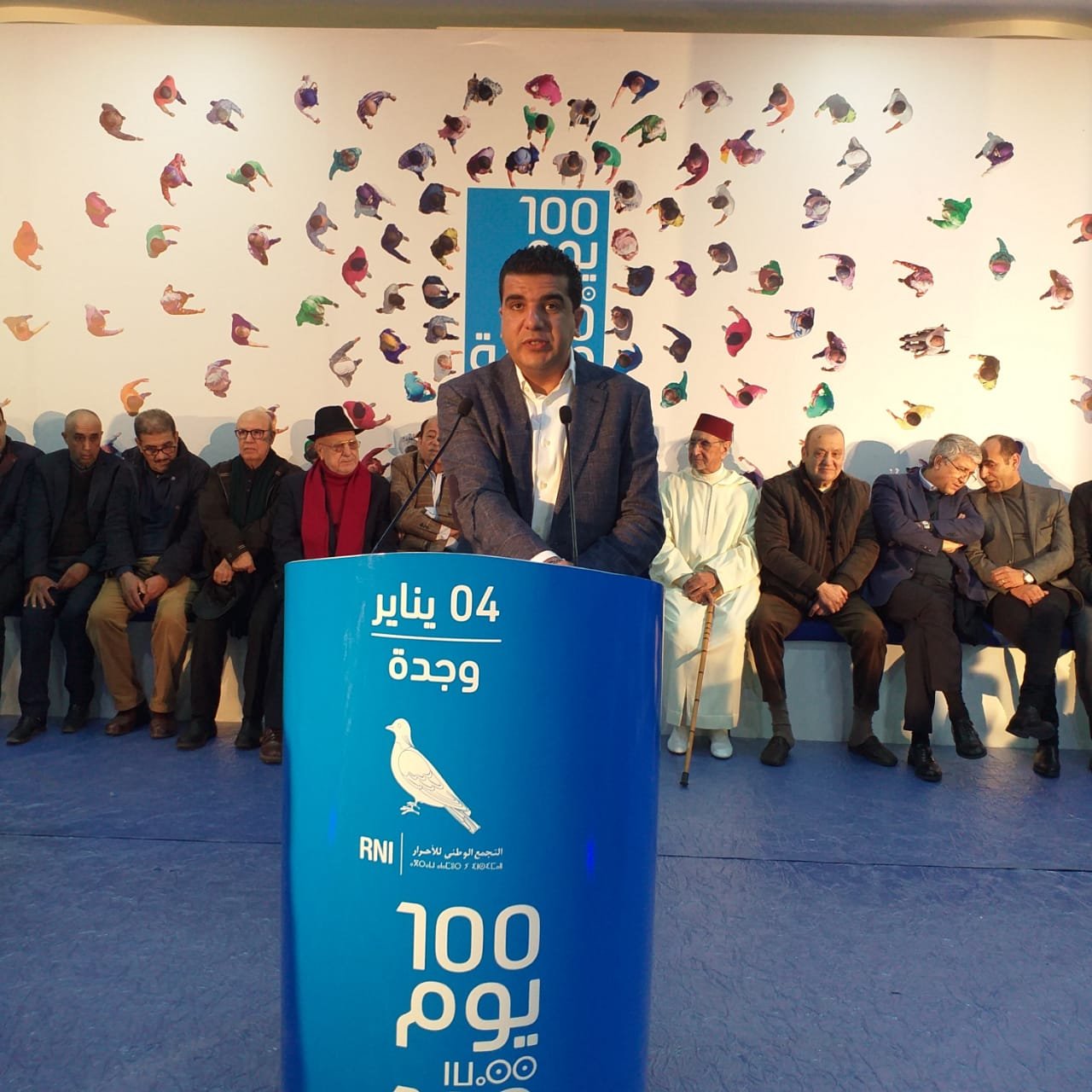 حزب الحمامة يواصل من وجدة تنزيل برنامج الإنصات والتواصل المعروف بـ”برنامج 100 يوم 100 مدينة