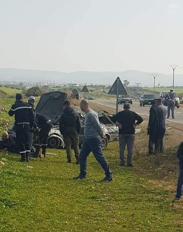 مصرع شخص و إصابة أخر في حادث سير  بطريق السعيدية.