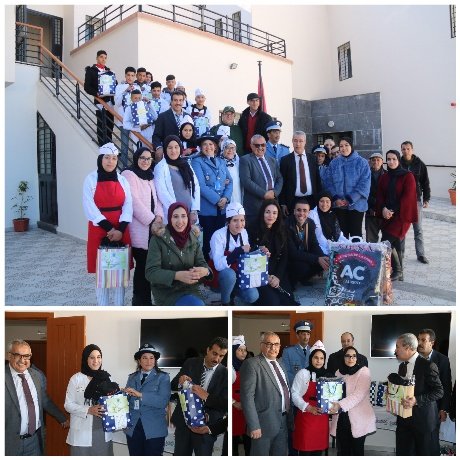 المديرية الإقليمية للجمارك بوجدة تقوم بزيارة لمركز دار الطالب والأطفال بتاوريرت