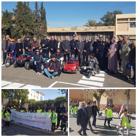 إعطاء الانطلاقة الرسمية للحملات التحسيسية احتفاء باليوم الوطني للسلامة الطرقية بوجدة
