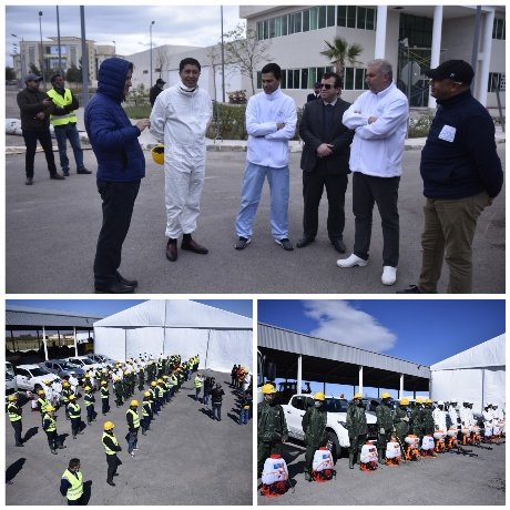 رئيس جهة الشرق يعطي انطلاقة عملية تعقيم وتطهير مدن عمالة وأقاليم جهة الشرق