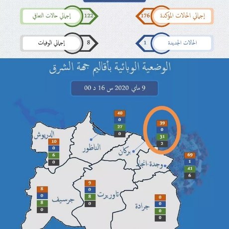 الوضعية الوبائية بجهة الشرق: الحصيلة الإجمالية ترتفع إلى (176) حالة