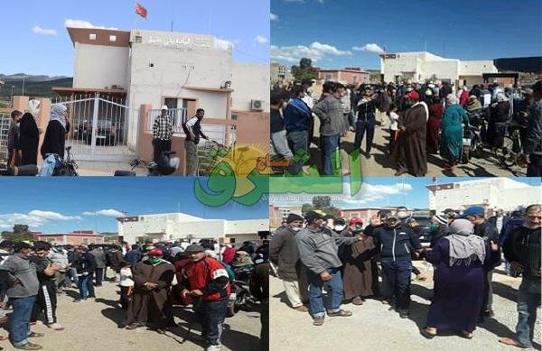 العوزُ والغضب يدفع بالمئات من ساكنة واولوت وتزغين بإقليم بركان” للإحتجاج لهذا السبب