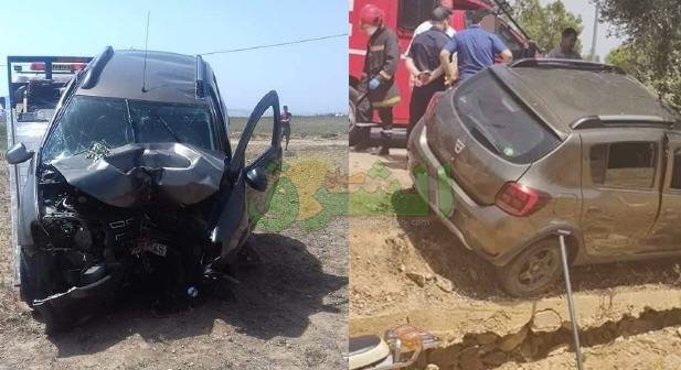 مصرع ثلاث أشخاص في حادثة إرتطام سيارة بجدع شجرة بالقرب من مطار وجدة أنكاد