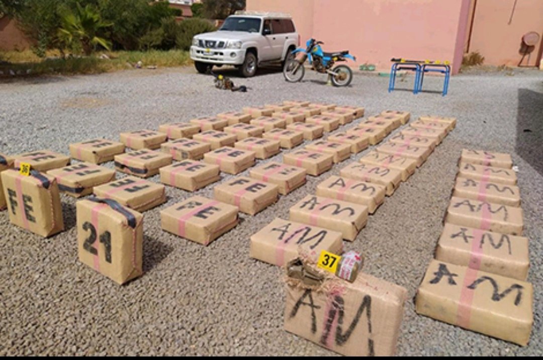 بناء على معلومات دقيقة إحباط عملية للتهريب الدولي للمخدرات بكلميم