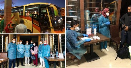 مندوبية الصحة بإقليم الناظور وأطرها الطبية تتجند في سبيل إنجاح عودة المغاربة العالقين في مليلية