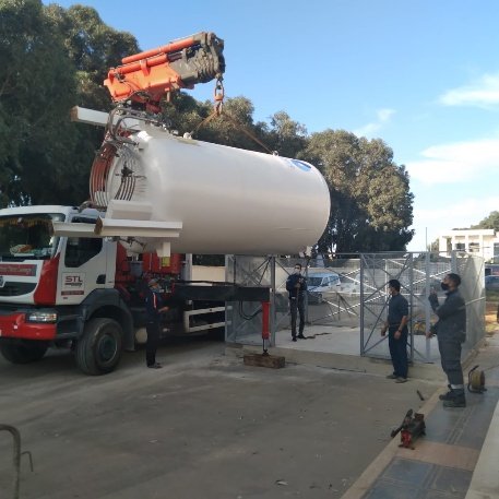 خزان أوكسجين”ضخم” يعزز مستشفى كوفيد بالسعيدية