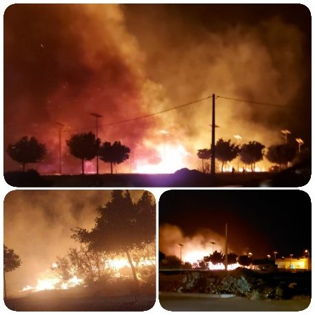 عاجل..نشوب حريق مهول بمساحة بالقرب من المدرسة الفندقية بالسعيدية