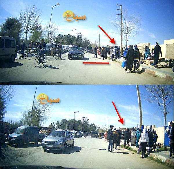  يحاصرون طريق بركان 2 - www.sabahachark.com