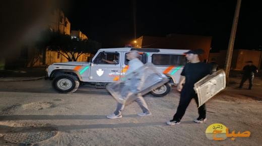 في ليلة فوضوية أعمال تخريب تتخلل احتجاجات جيل زيد بالعيون سيدي ملوك والأمن يتدخل