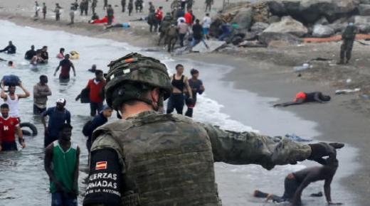 الحكومة الاسبانية، تتخوف من اقتحام جماعي لسبتة ليلة رأس السنة