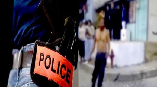 العيون..شرطي يستعمل سلاحه الوظيفي لتوقيف مجرم عر ض مواطنين وعناصر الشرطة لاعتداء خطير