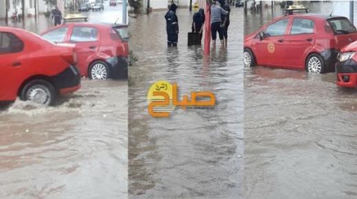 أمطار رعدية ومياه “قنوات الصرف الصحي” تغرق شوارع وجدة