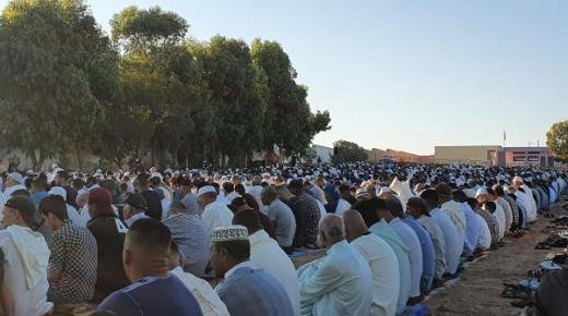 أجواء صلاة عيد الأضحى بالعيون سيدي مللوك