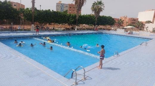 الإفتتاح الرسمي لمسبح النادي الثقافي لمؤسسة الأعمال الإجتماعية التابعة للمكتب الجهوي للإستثمار الفلاحي لملوية/ بركان