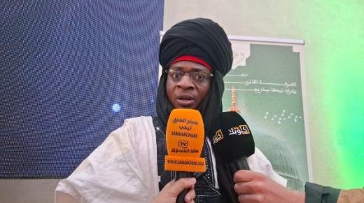 علي أوسا من دولة بوركينا فاسو يشيد بتجمع مريدي الزاوية البودشيشية في حضرة الشيخ سيدي معاذ القادري بودشيش