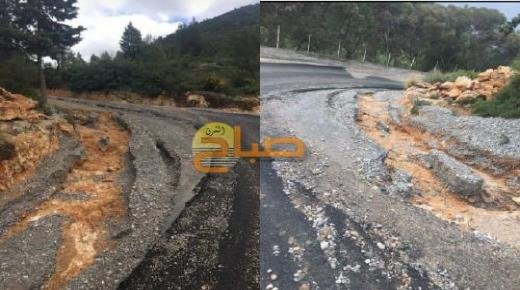 فضيحة مدوية.. الأمطار تفضح الغش في تزفيت الطريق المؤدية إلى دوار اونوت تافوغالت إقليم بركان