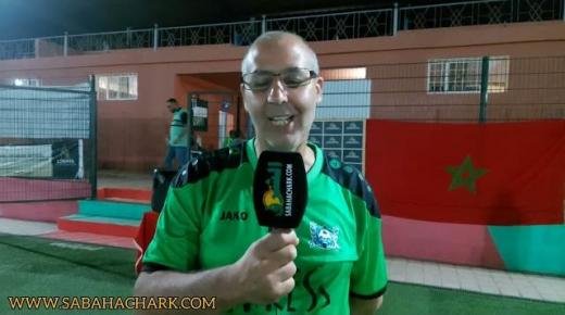 تصريح رئيس مجلس جماعة عين الركادة عقب المباراة النهائية من دوري الجالية لكرة القدم